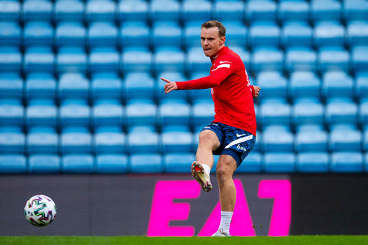 Marius Lode of the Norwegian national football team