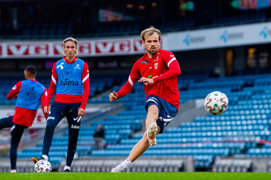 Iver Fossum of the Norwegian national football team
