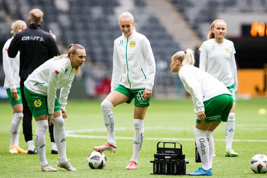 Hammarbys Frida Thörnqvist, Ellen Wangerheim och Emma