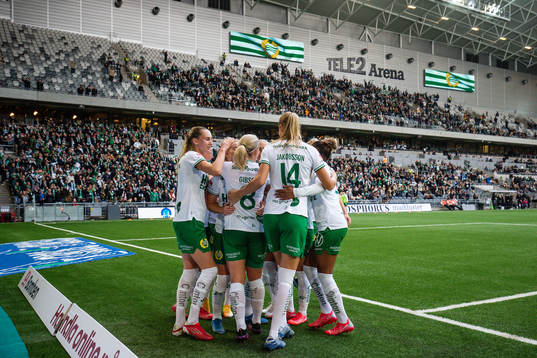 Hammarbys Emma Jansson jublar