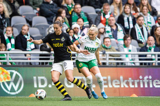 s Hannah Davison och Hammarbys Emma Jansson
