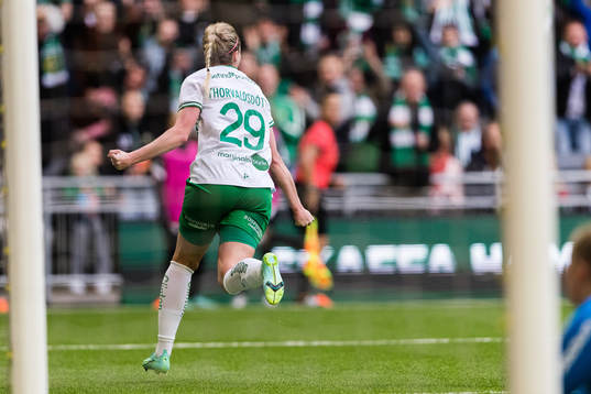 Hammarbys Berglind Björg Thorvaldsdóttir jublar