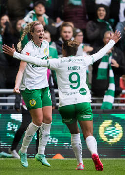 Hammarbys Berglind Björg Thorvaldsdóttir och Madelen