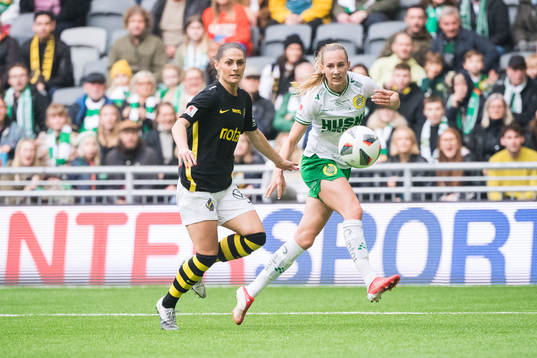 s Linda Hallin och Hammarbys Ellen Wangerheim