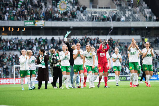 Hammarbyspelare jublar