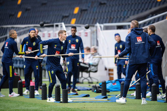 Emil Krafth of the Swedish national football team