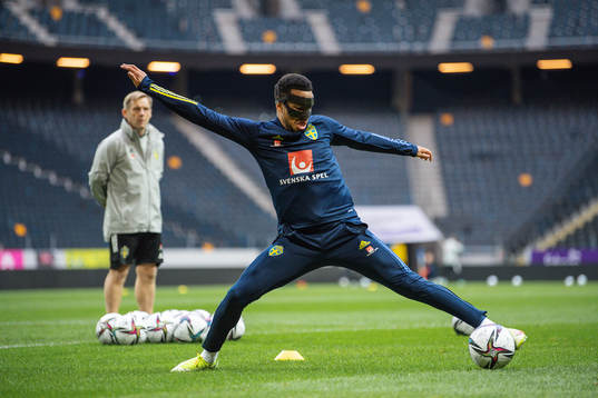 Martin Olsson of the Swedish national football team