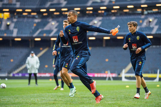 Robin Quaison of the Swedish national football team