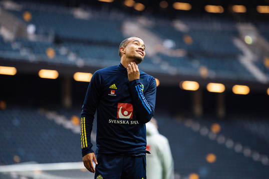 Robin Quaison of the Swedish national football team