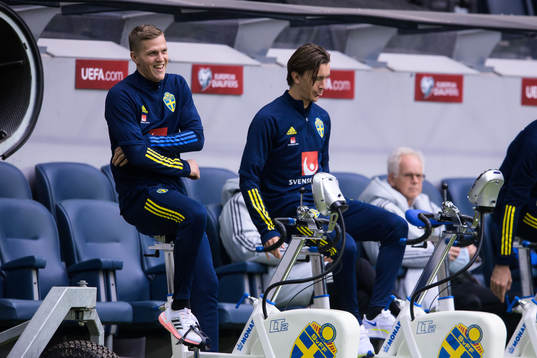 Joakim Nilsson and Kristoffer Olsson of the Swedish