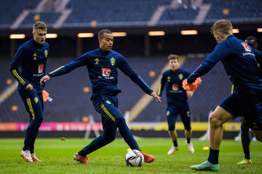 Robin Quaison of the Swedish national football team