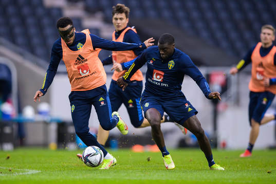 Martin Olsson and Ken Sema of the Swedish national football