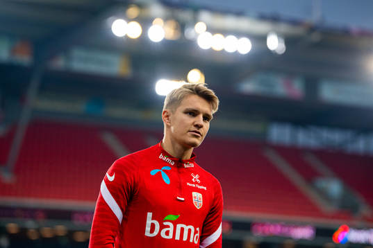 Martin Ødegaard of the Norwegian national football team