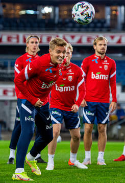 Martin Ødegaard of the Norwegian national football team