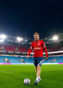 Jens Petter Hauge of the Norwegian national football team