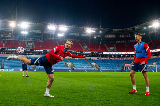 Marius Lode and Stian Gregersen of the Norwegian national