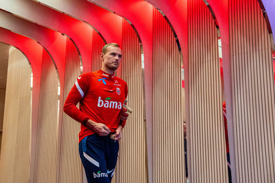 Goalkeeper Viljar Myhra of the Norwegian national football