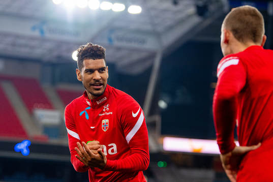 Ohi Omoijuanfo of the Norwegian national football team
