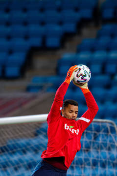 Goalkeeper Sten Grytebust of the Norwegian national