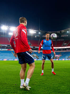 Marius Lode and Stian Gregersen of the Norwegian national