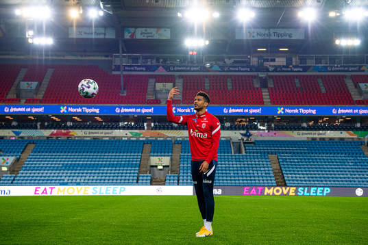 Ohi Omoijuanfo of the Norwegian national football team