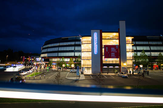 General view outside Ullevaal stadion ahead the FIFA World