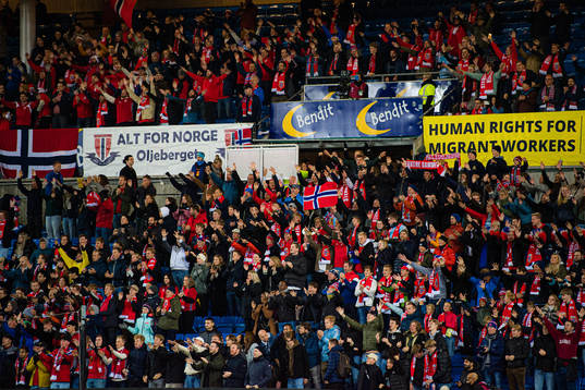 Spectators in the stands