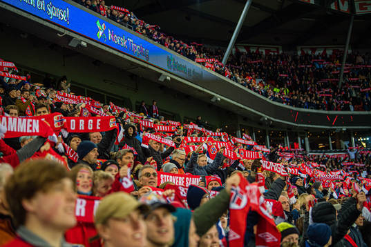 Spectators in the stands