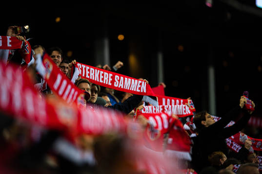 Spectators in the stands