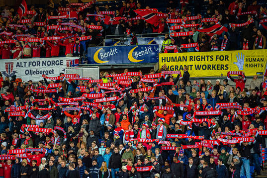 Spectators in the stands