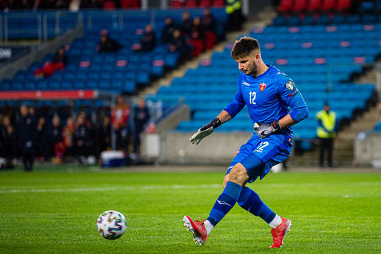Goalkeeper Matija Sarkic of Montenegro