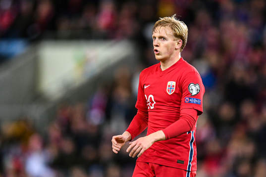 Mats Møller Dæhli of Norway reacts