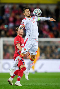Patrick Berg of Norway and Stevan Jovetic of Montenegro