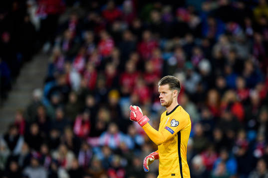 Goalkeeper Ørjan Håskjold Nyland of Norway