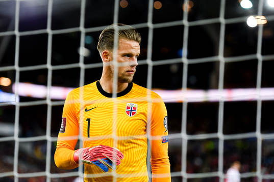Goalkeeper Ørjan Håskjold Nyland of Norway