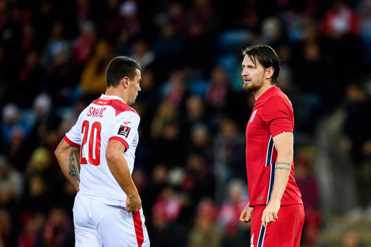 Milutin Osmajic of Montenegro and Stefan Strandberg of