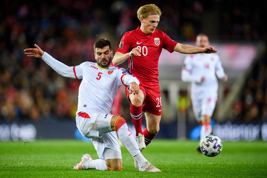 Igor Vujacic of Montenegro and Mats Møller Dæhli of Norway