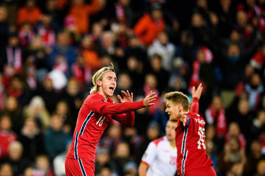 Dennis Johnsen of Norway reacts