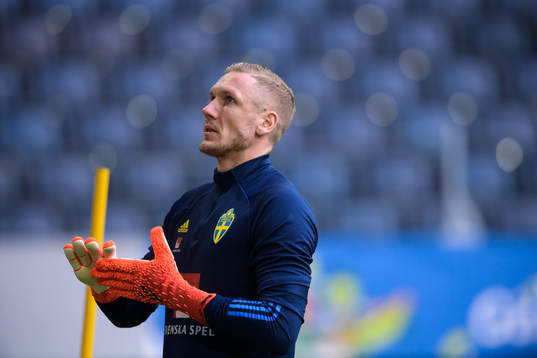 Robin Olsen of the Swedish national football team