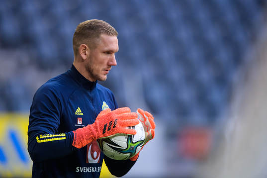 Robin Olsen of the Swedish national football team