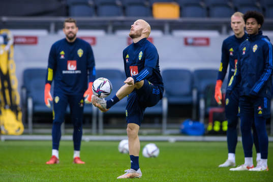 Magnus Eriksson of the Swedish national football team
