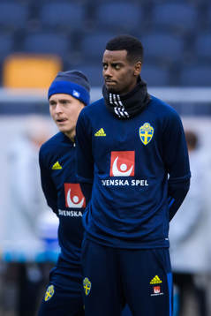 Alexander Isak of the Swedish national football team