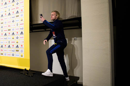 Emil Forsberg of the Swedish national football team