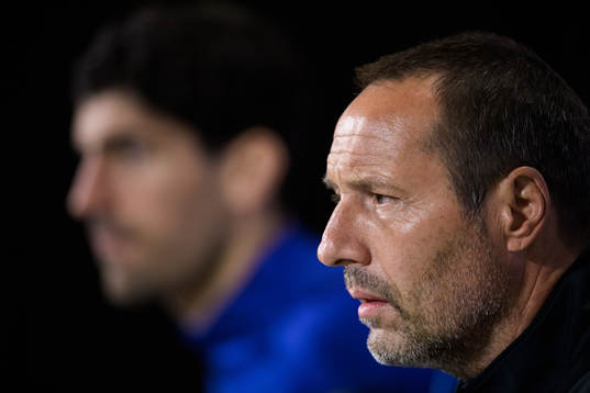 Head coach John van't Schip of the Greek national football