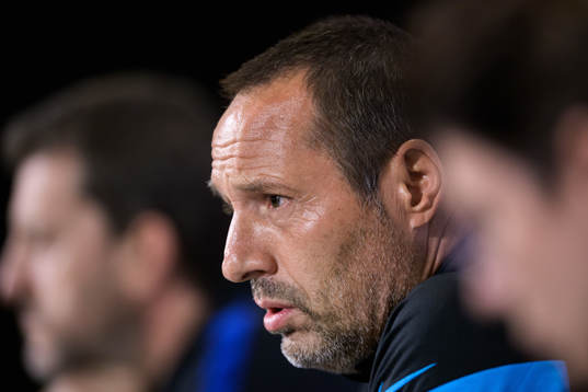 Head coach John van't Schip of the Greek national football