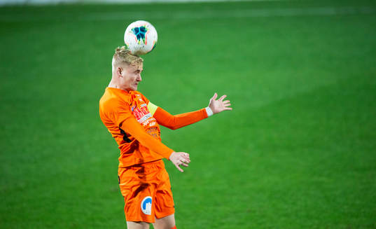 Kristianstads Linus Svensson i matchen i div 2 Södra