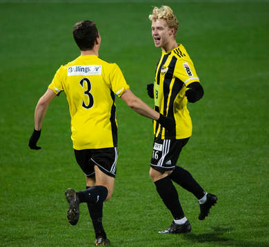 IFK Hässleholms Victor Holmberg gör 0-1