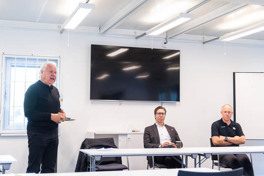 Ordförande Mats Grauers, klubbdirektör Christian