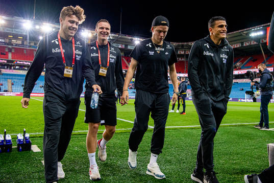 Fredrik André Bjørkan, Marius Lode, Jens Petter Hauge and