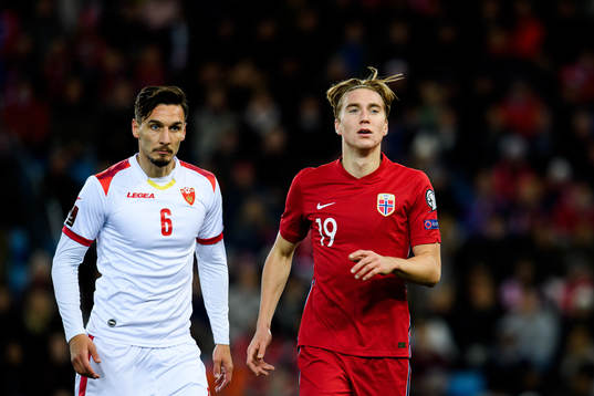 Zarko Tomasevic of Montenegro and Kristian Thorstvedt of